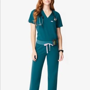 FIGS Caribbean Blue - XS top / S bottoms